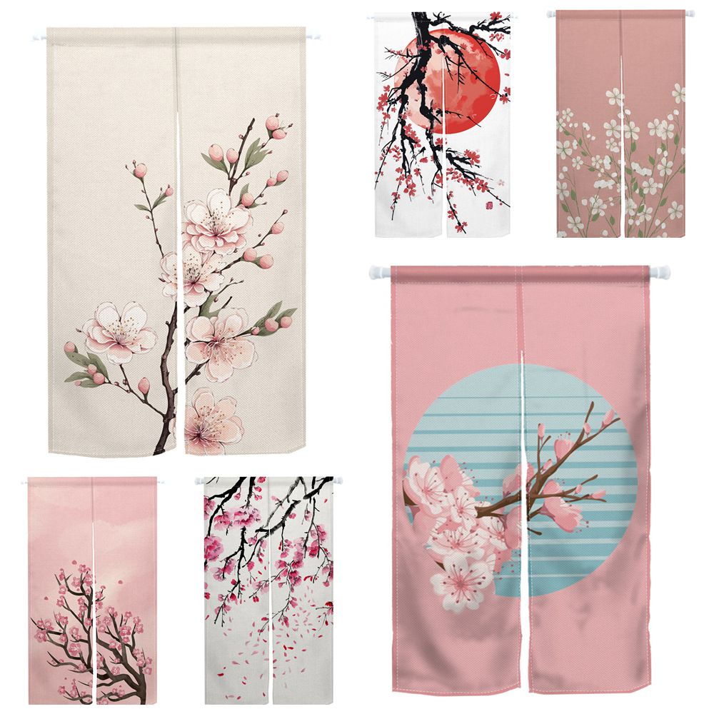 Cherry Blossom Door Curtain Ja - مراجعة Noren Curtain Doorway وسعره