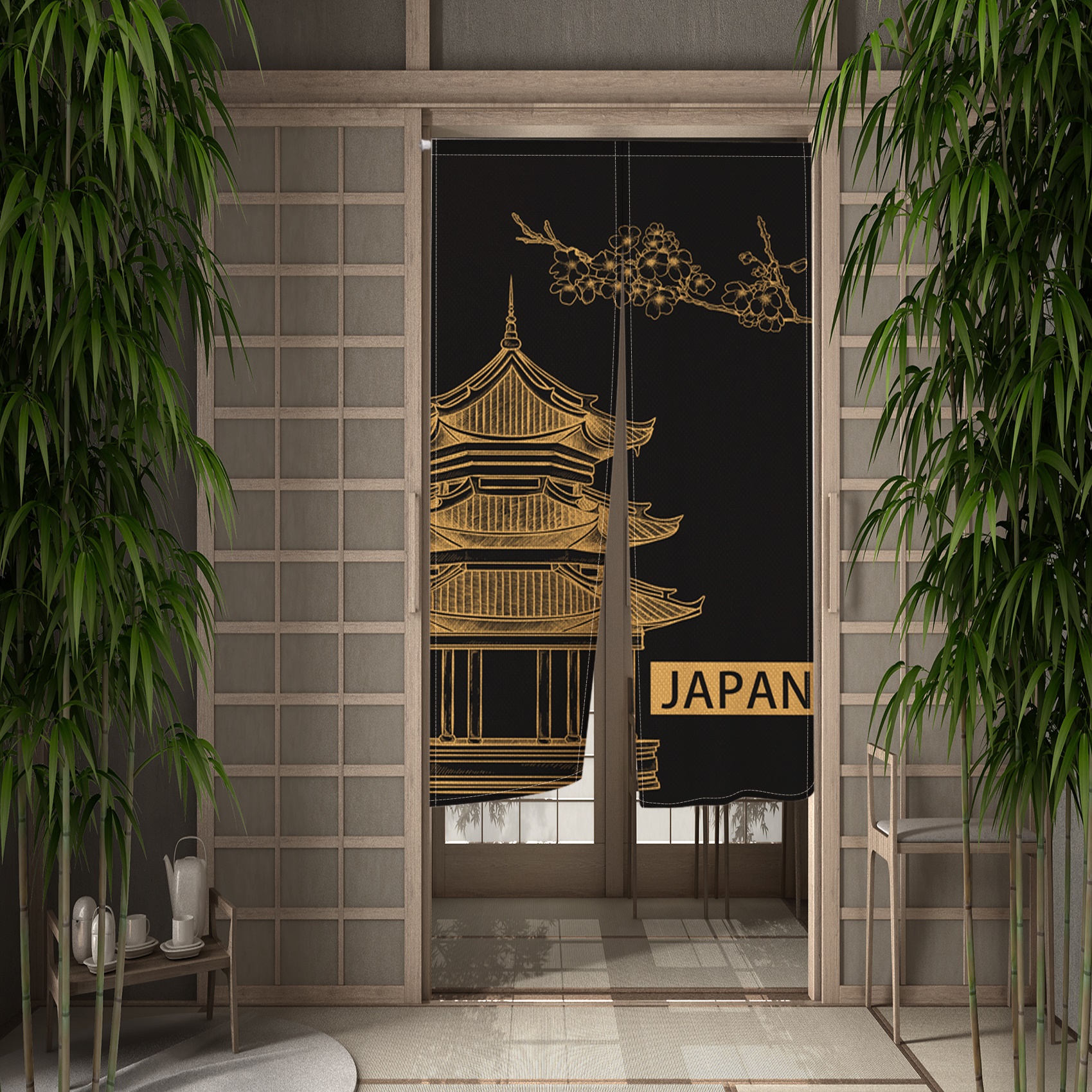 Japanese Luxury Door Curtains  - مراجعة Noren Curtain Doorway وسعره