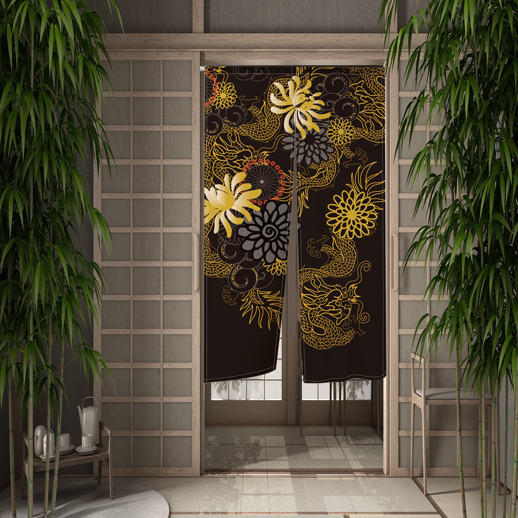 Japanese Luxury Door Curtains  - مراجعة Noren Curtain Doorway وسعره