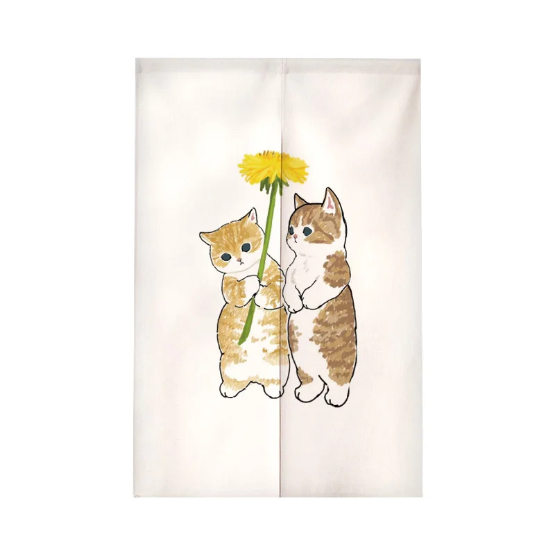 Funny Cat Japanese Door Curtai - مراجعة Noren Curtain Doorway وسعره