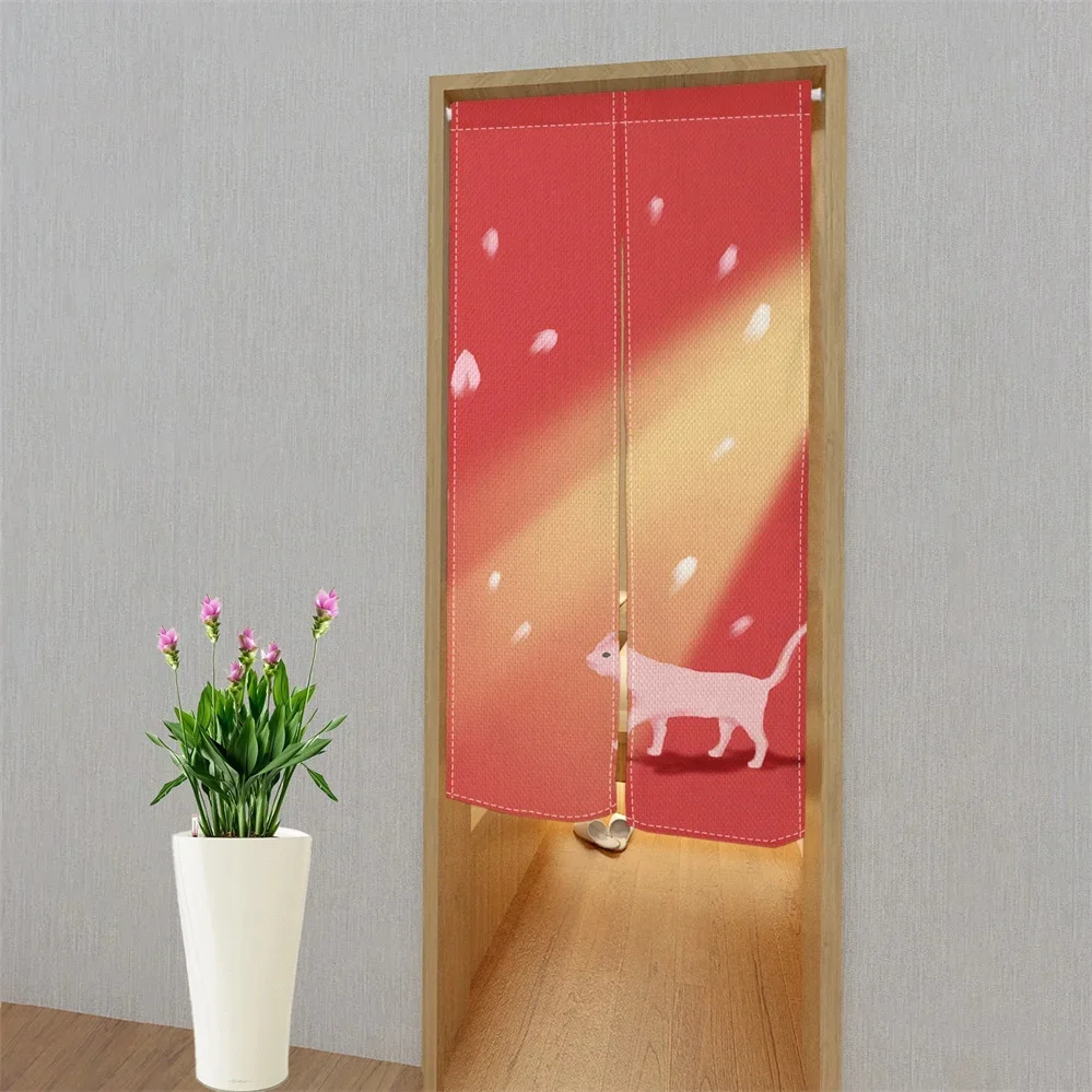Cherry Blossom Door Curtain Ja - مراجعة Noren Curtain Doorway وسعره
