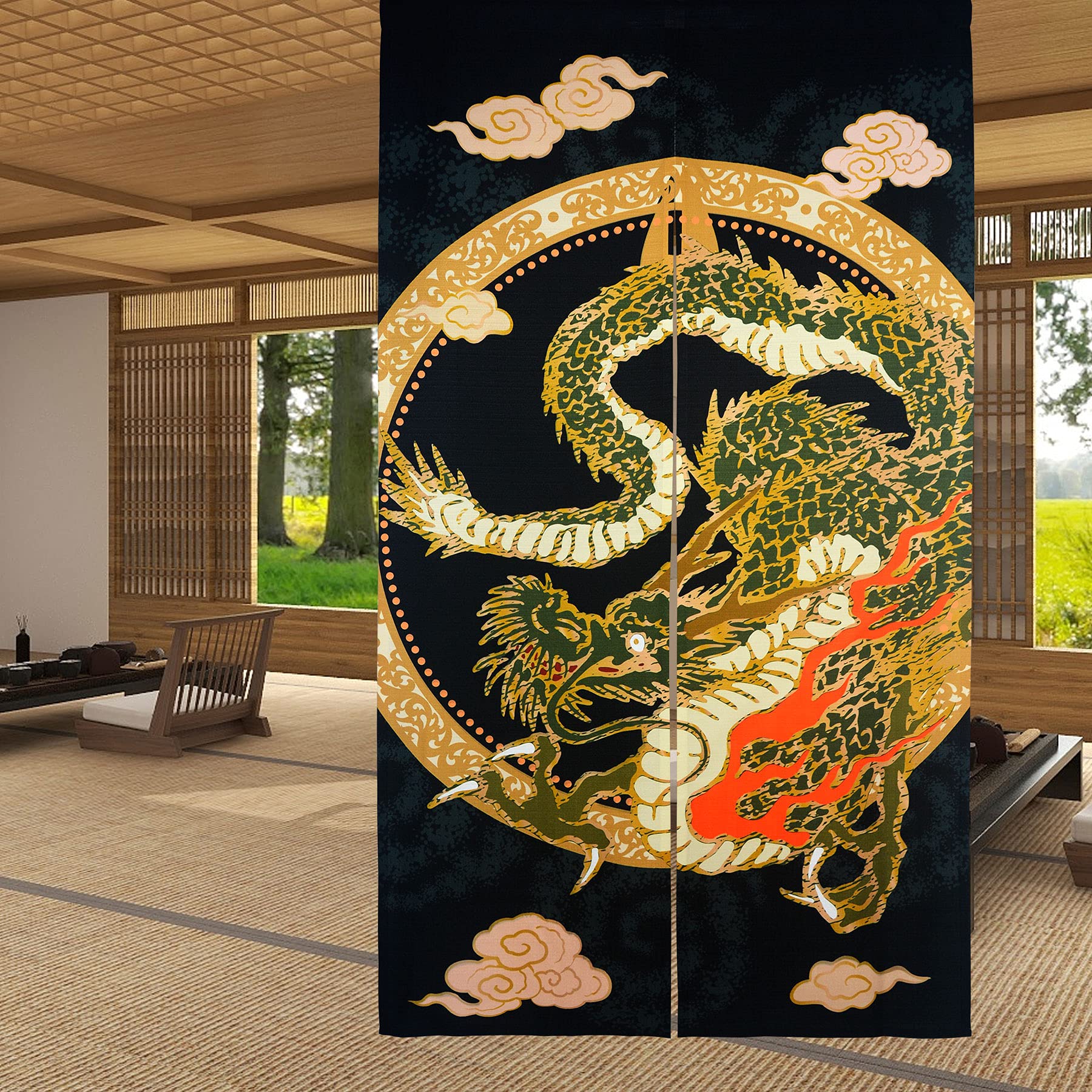 Traditional Chinese Dragon Fly - مراجعة Noren Curtain Doorway وسعره