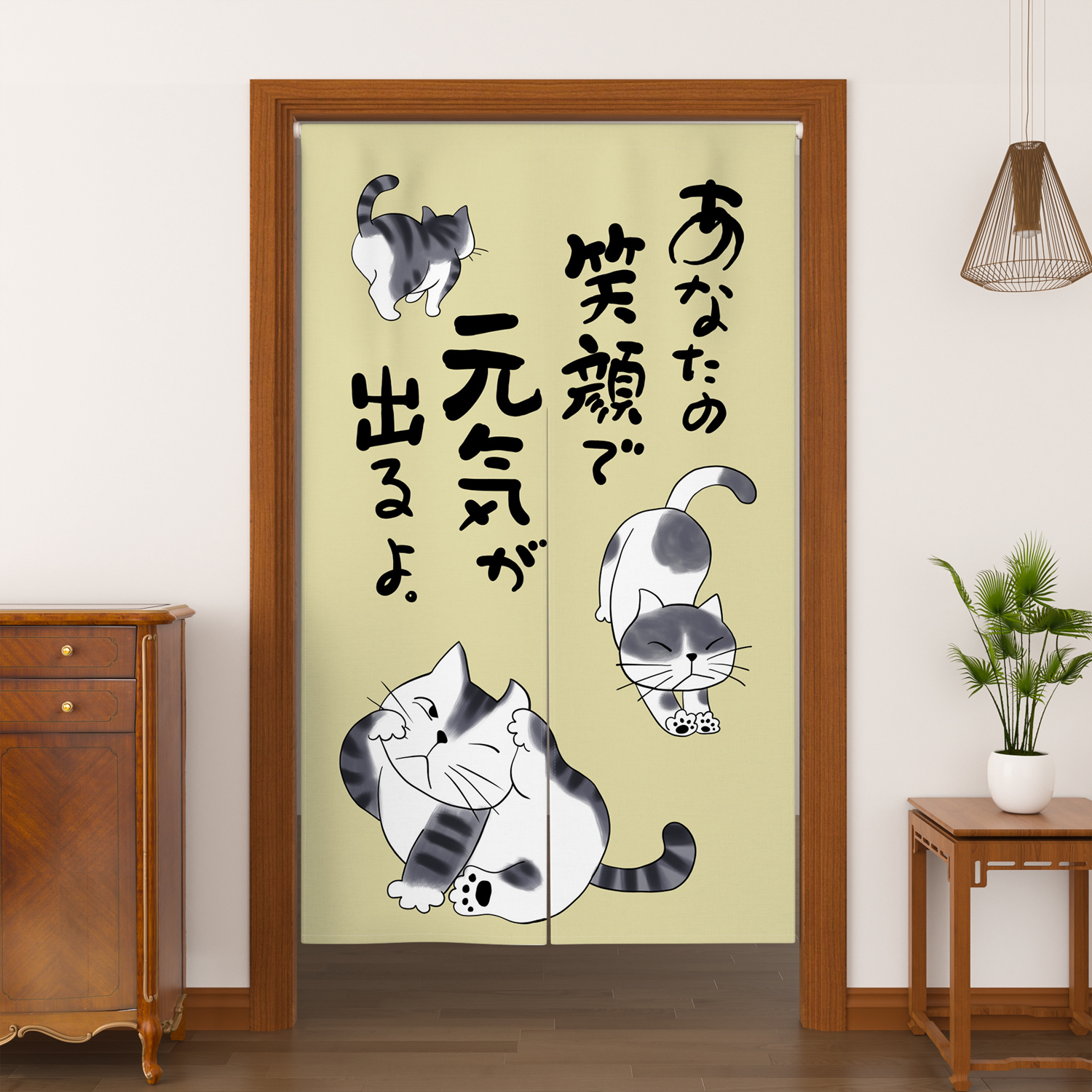 Lovely Cat Japanese Noren Door - مراجعة Noren Curtain Doorway وسعره