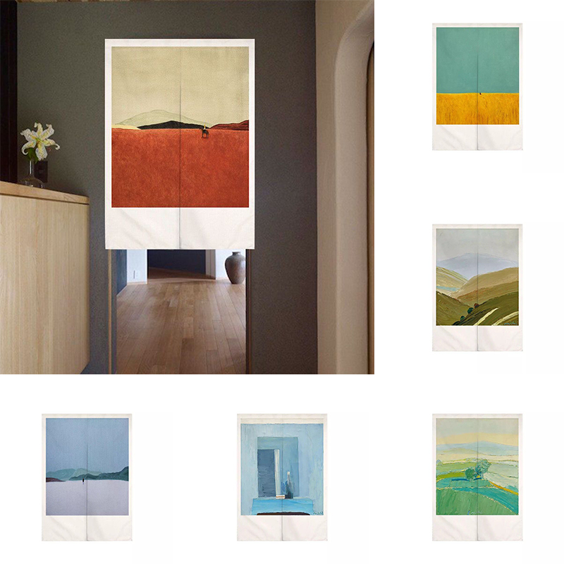Creative Oil Nature Landscape  - مراجعة Noren Curtain Doorway وسعره