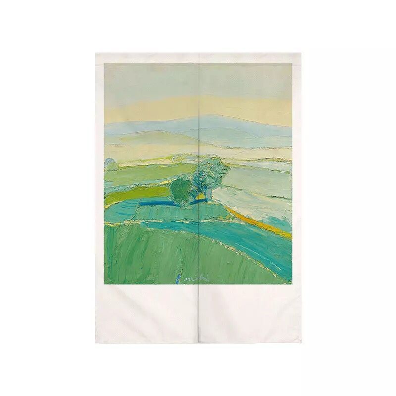 Creative Oil Nature Landscape  - مراجعة Noren Curtain Doorway وسعره