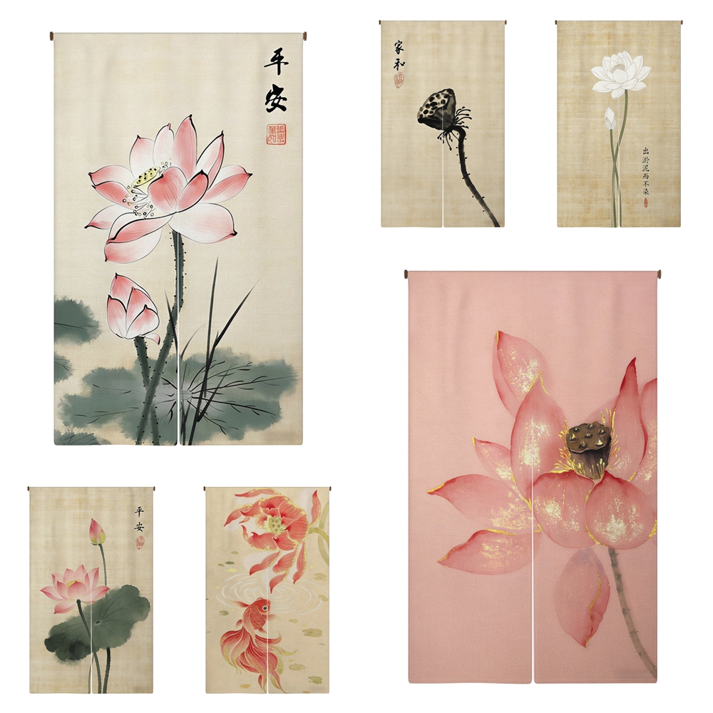 Japanese Bamboo Lotus Noren Do - مراجعة Noren Curtain Doorway وسعره