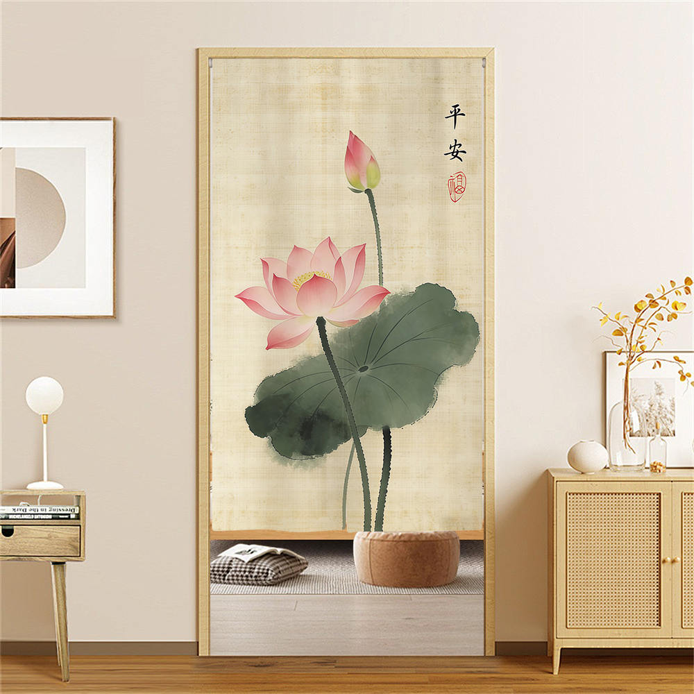 Japanese Bamboo Lotus Noren Do - مراجعة Noren Curtain Doorway وسعره