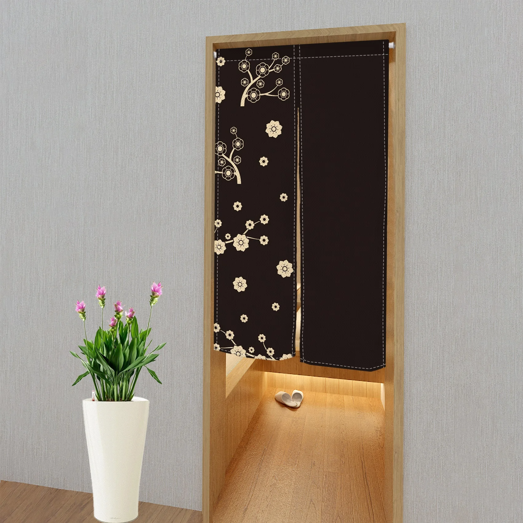 VIKAMA Retro Jacquard Peony Do - مراجعة Noren Curtain Doorway وسعره