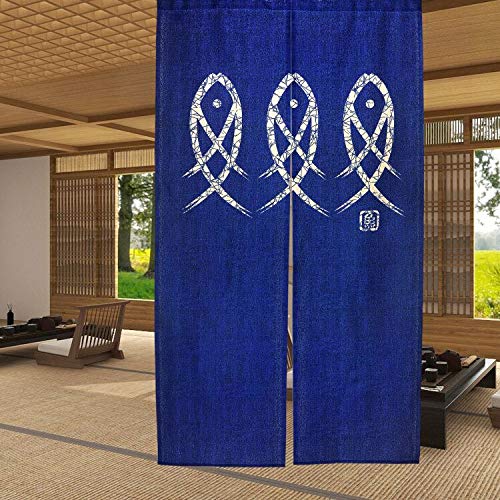 Ancient Character Fish Japanes - مراجعة Noren Curtain Doorway وسعره